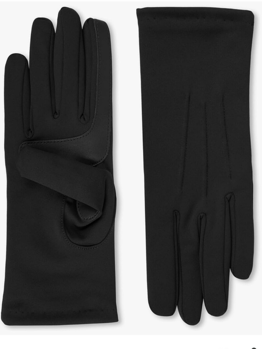 NWT isotoner Black Women's Stretch Touchscreen Gloves with Grip Palm